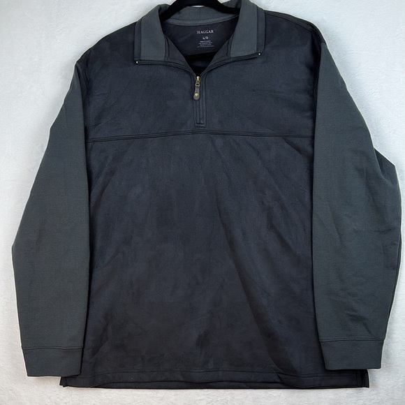 Haggar Men’s Pullover Sweater Black Size Large - Picture 7 of 11